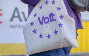 Close up van Volt tote bag tas