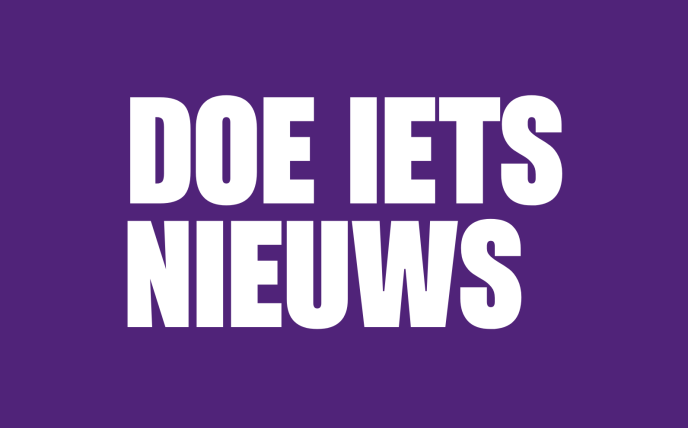 Doe iets nieuws campagne Graphic