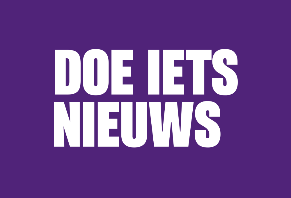 Doe iets nieuws campagne Graphic