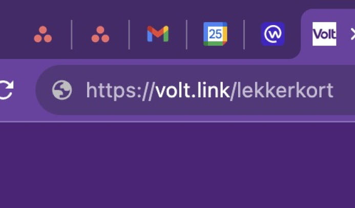 Link in een webbrowser: https://volt.link/lekkerkort