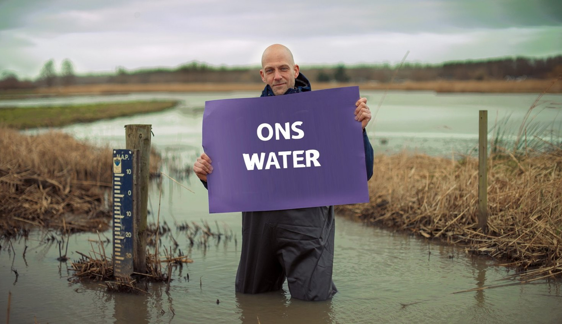 Ons Water bord in het water
