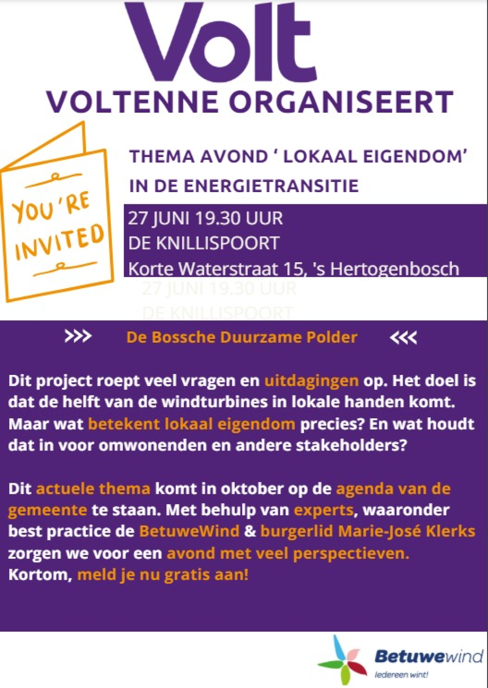 Bijeenkomst energie transitie