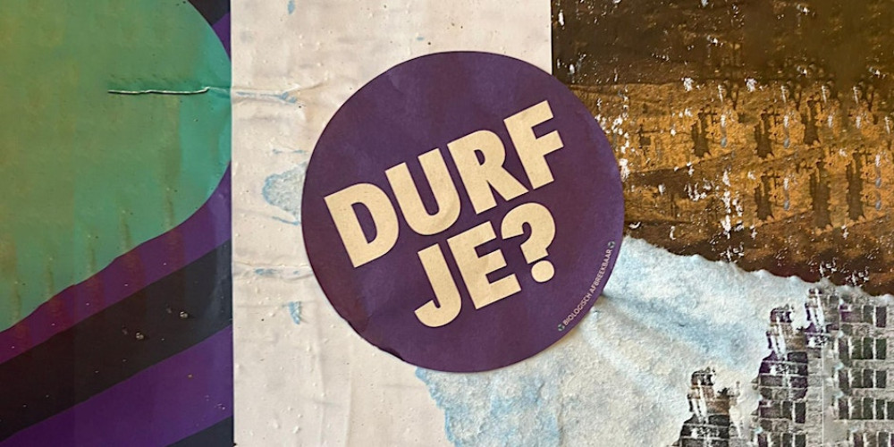 Sticker Durf Je