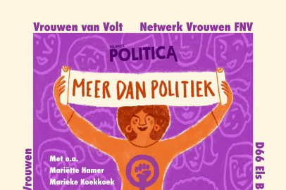 Vrouwen voor volt meer dan politiek politica poster 2025