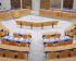 Lege Tweede Kamer met poster 