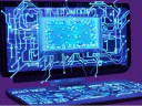 Computer illustratie met chip
