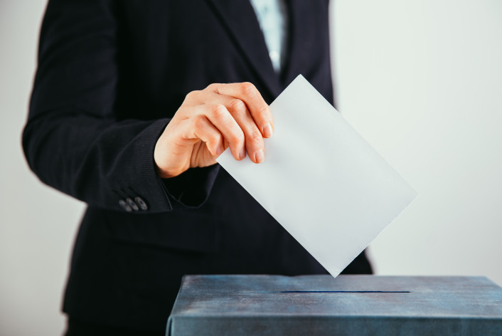 closeup voting - stemmen