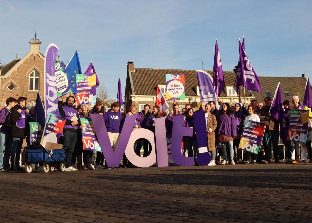 Provinciale Statenverkiezing campagne Volt letters