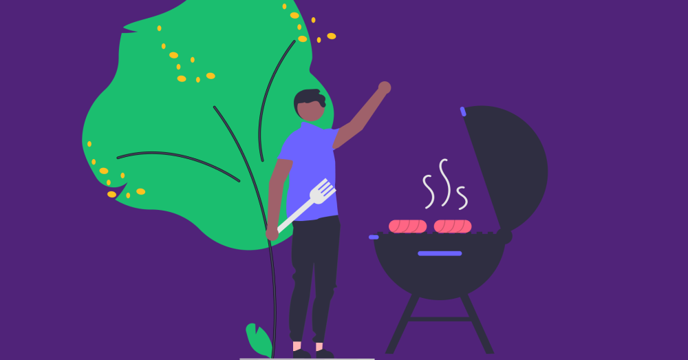 Person with a BBQ