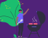 Person with a BBQ