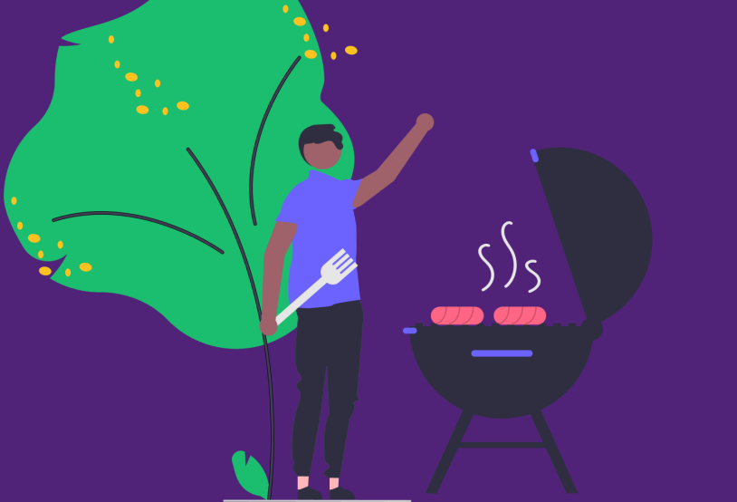 Person with a BBQ