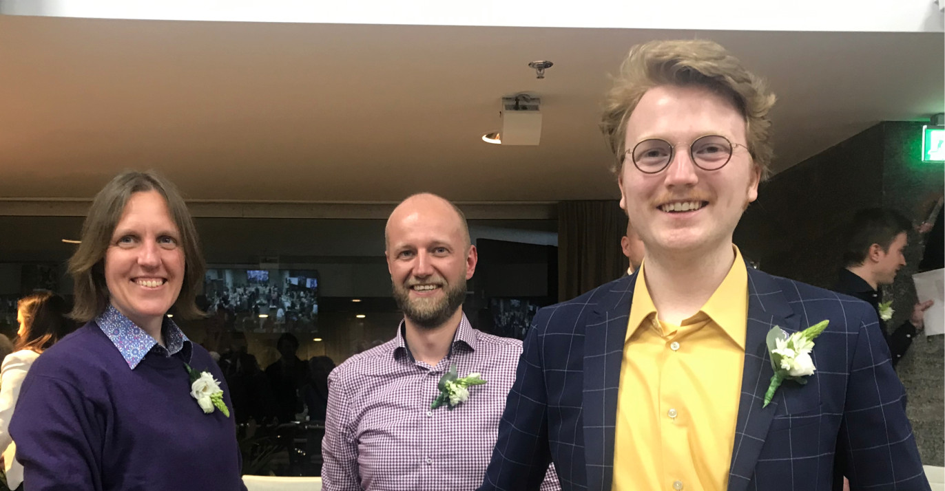 De fractie van Volt Eindhoven in de raadzaal.