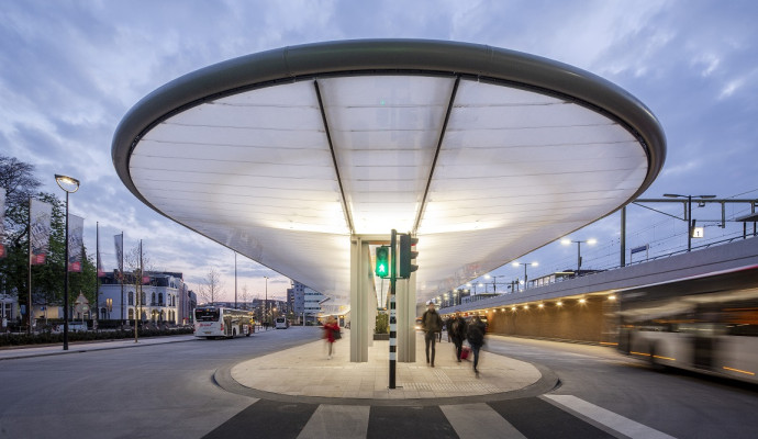 Busstation in Tilburg.