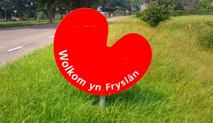 Wolkom yn Fryslân bord
