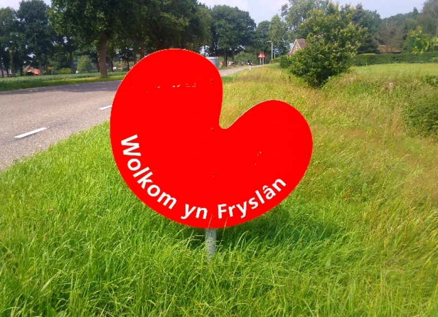 Wolkom yn Fryslân bord