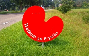 Wolkom yn Fryslân bord
