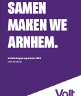 Verkiezingsprogramma Volt Arnhem