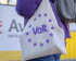 Closeup foto van een Volt tote bag