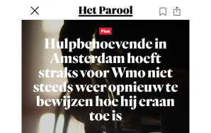 Het Parool Wmo motie Volt Amsterdam Juliet Broersen