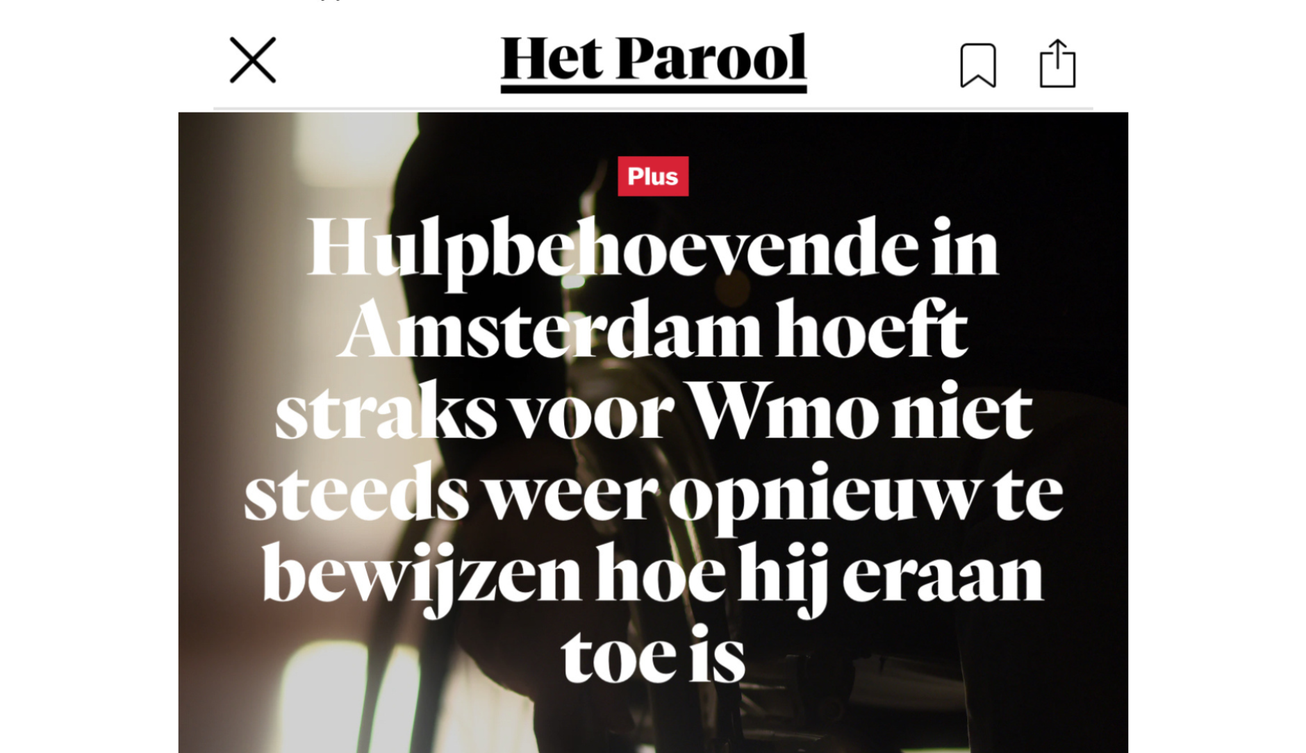 Het Parool Wmo motie Volt Amsterdam Juliet Broersen