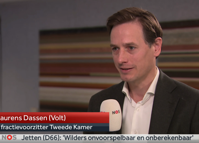 Printscreen Laurens bij NOS kabinetsval