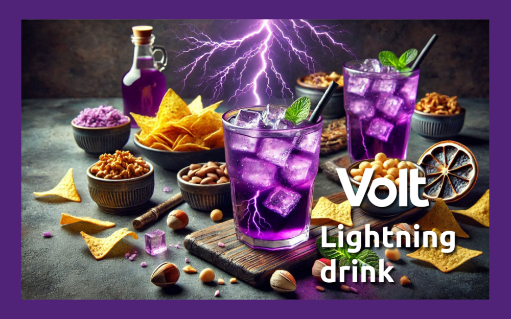 Poster van de Volt Lightning drink