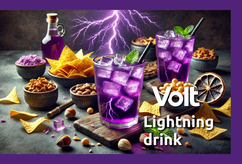 Poster van de Volt Lightning drink