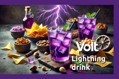 Poster van de Volt Lightning drink