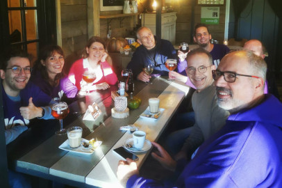 Limburgse Volters in café na campagneactie