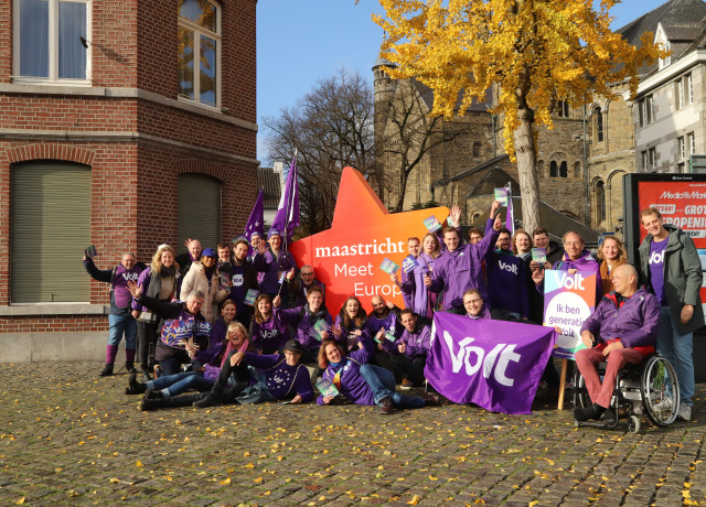 Volters in Maastricht bij Maastricht meet Europe ster