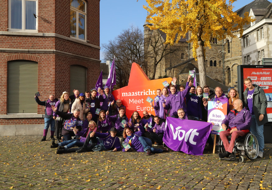 Volters in Maastricht bij Maastricht meet Europe ster