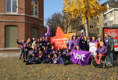 Volters in Maastricht bij Maastricht meet Europe ster