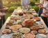 AI generated image of a potluck