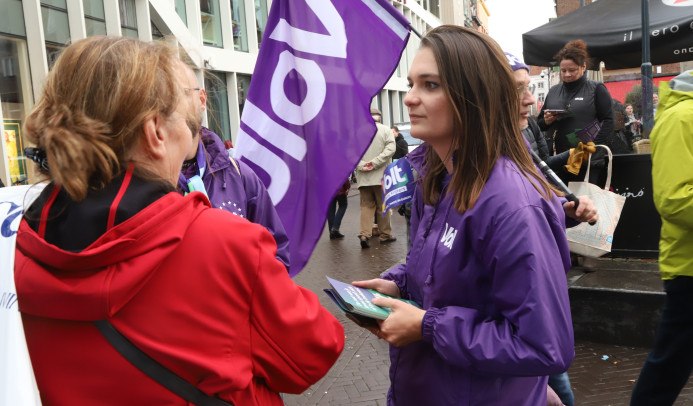 Romy in actie tijdens de TKV23 in Venlo