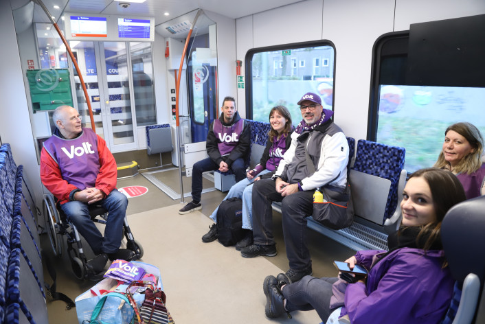 Limburgse volters in de trein