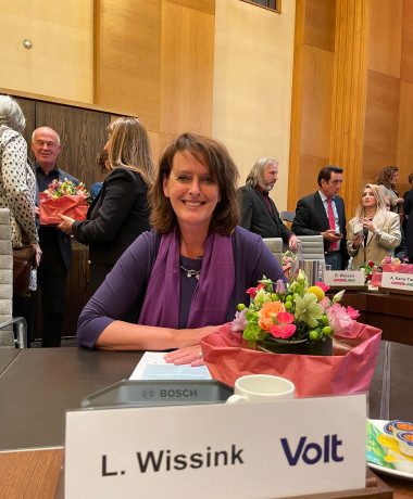 Linda in de gemeenteraad van Enschede