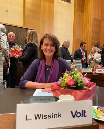 Linda in de gemeenteraad van Enschede