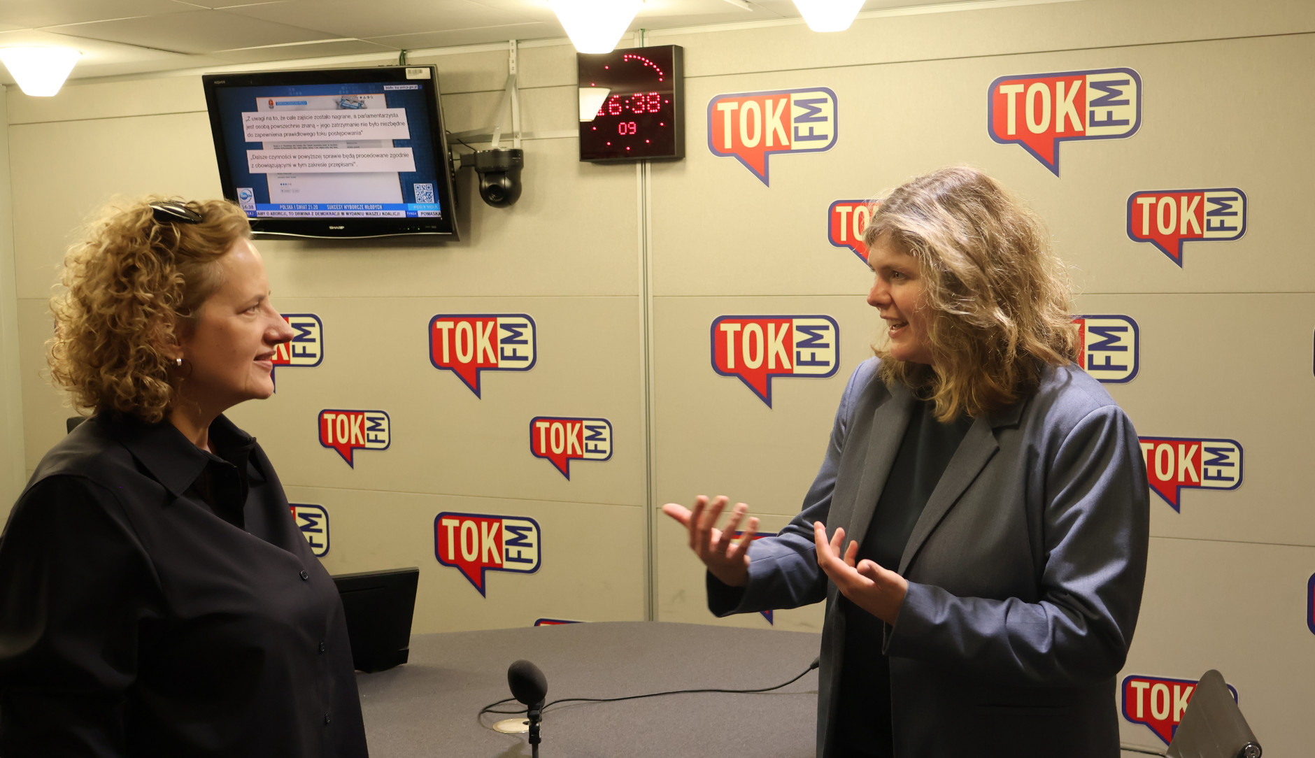 Marieke in Polen bij TokFM