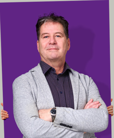 Foto Marco Streefkerk, #3 op de lijst van Volt Haarlem. Fotograaf; Rico Ploeg, Haarlem, 2026.