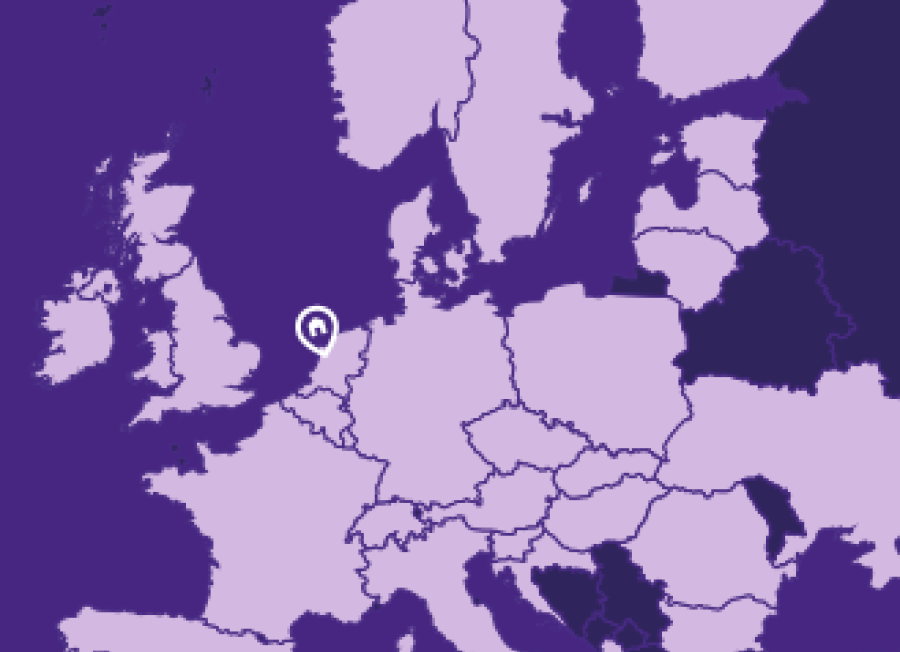 Overzicht van landen waar Volt actief is.