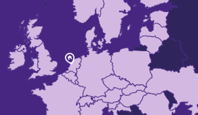 Overzicht van landen waar Volt actief is.