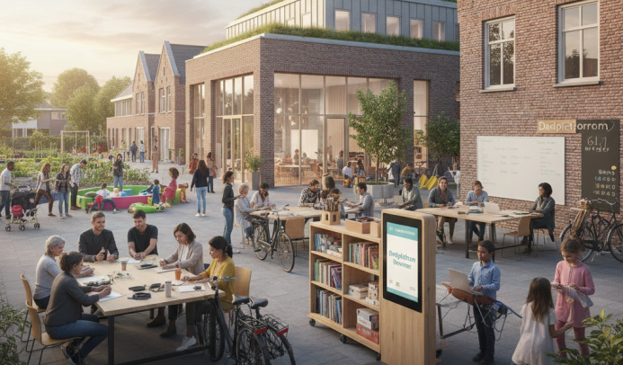 Buurt samenkomst (AI generated)