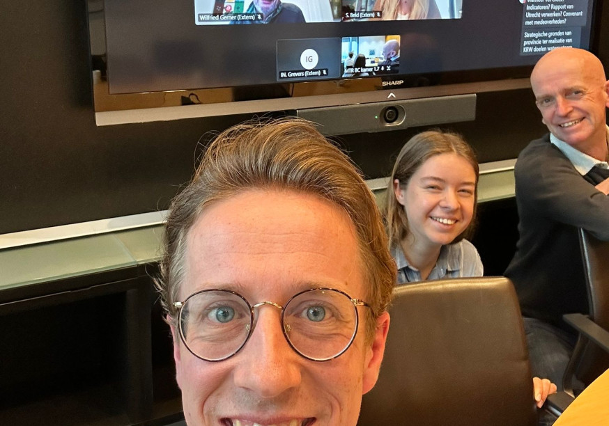 Online overleg van de Volt fractie in Overijssel over Water