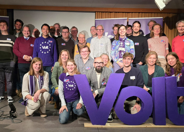Groepsfoto van aanwezigen op het Overijssel Congres