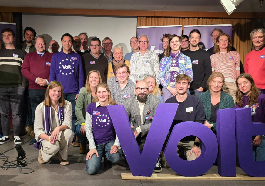 Groepsfoto van aanwezigen op het Overijssel Congres