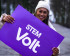 Poster stem Volt tijdens de Europees Parlementsverkiezingen 2024