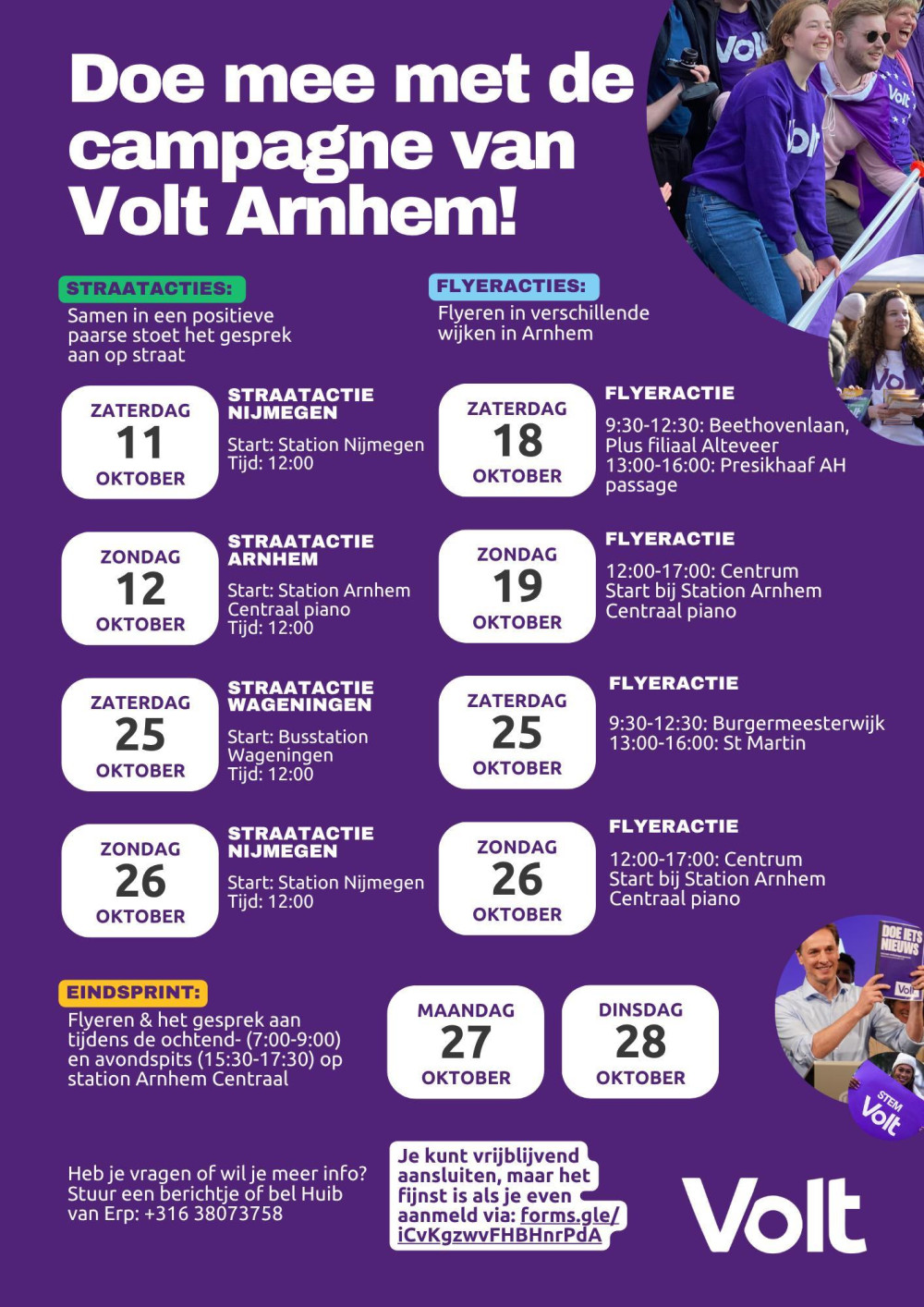 Agenda acties Arnhem
