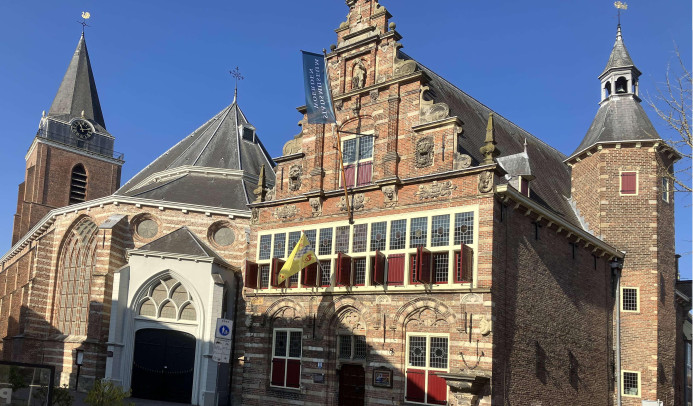 Foto van het stadsmuseum in het centrum van Woerden