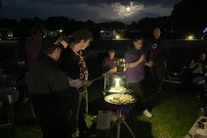 Volt barbecue in de avond