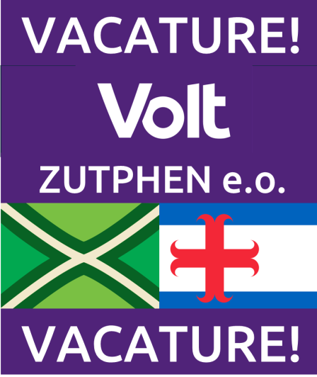 Vacature kernteam Volt Zutphen e.o.